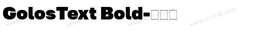 GolosText Bold字体转换